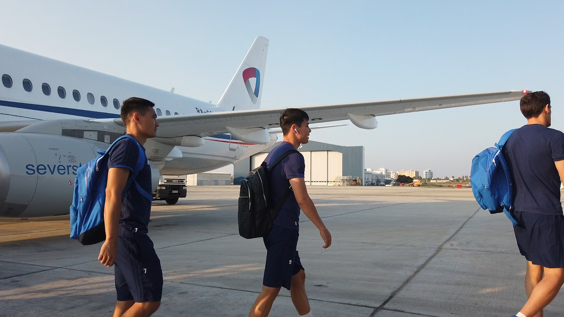 Kazakhstan national team arrives in Nicosia