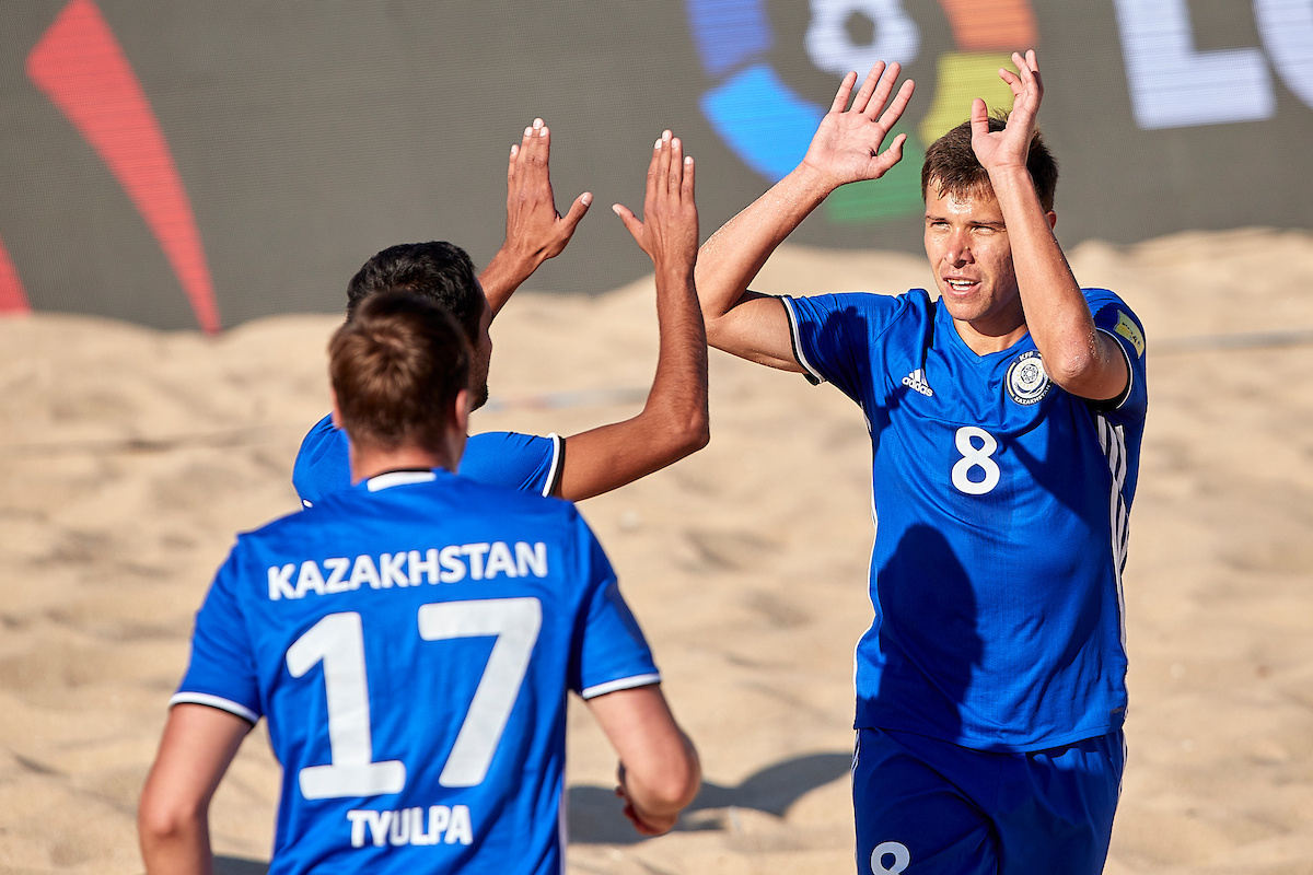 Kazakhstan Beach Soccer Team Wins Over Hungary
