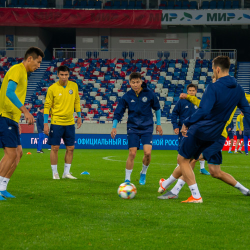 Pre-Match Training Session of the Kazakhstan National Team - Photos