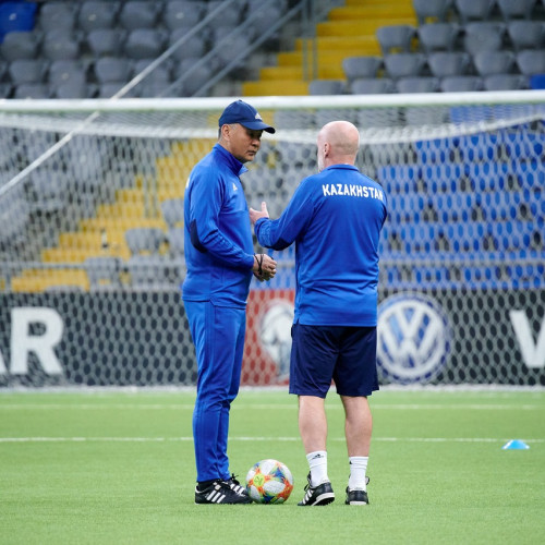 Kazakhstan national team pre-match training session - Photos