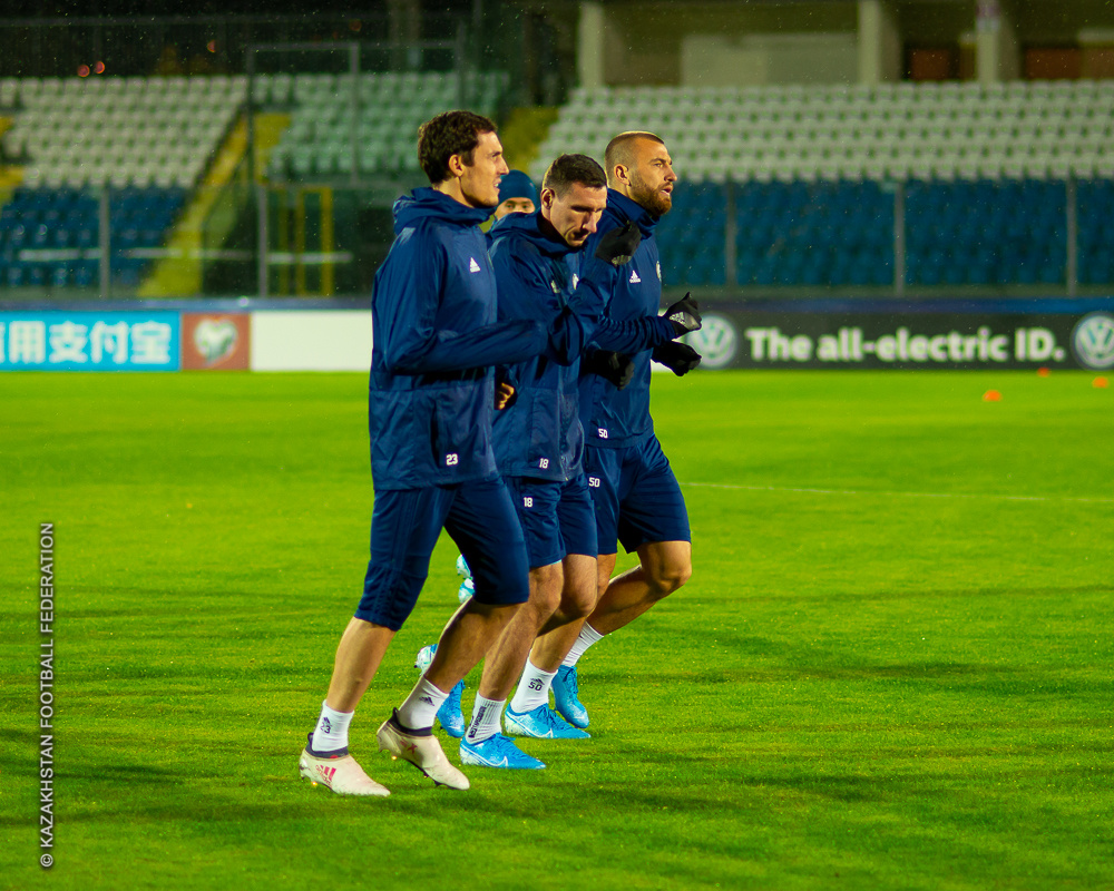 Kazakhstan Pre-Match Training Session - Photos