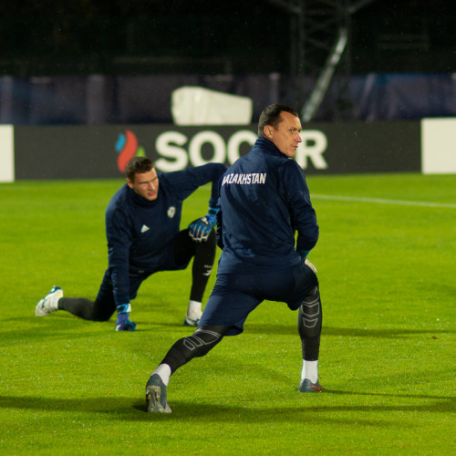 Kazakhstan Pre-Match Training Session - Photos