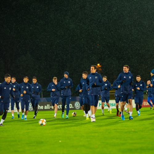 Kazakhstan Pre-Match Training Session - Photos