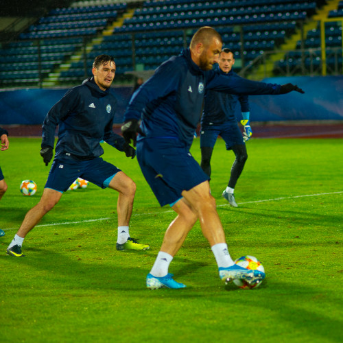 Kazakhstan Pre-Match Training Session - Photos