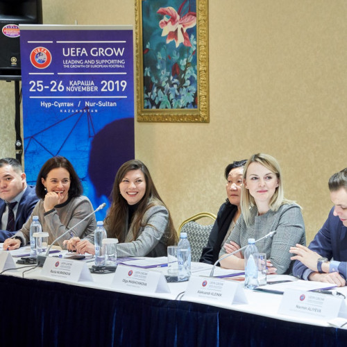 Nur-Sultan hosts UEFA GROW Workshop
