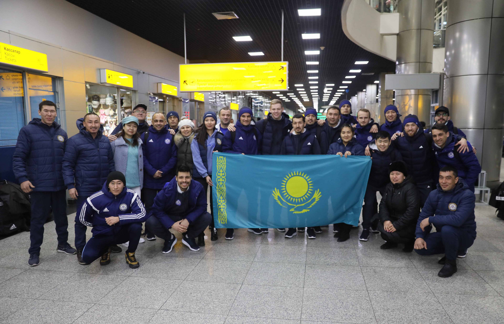 Kazakhstan Futsal Team Arrives in Almaty