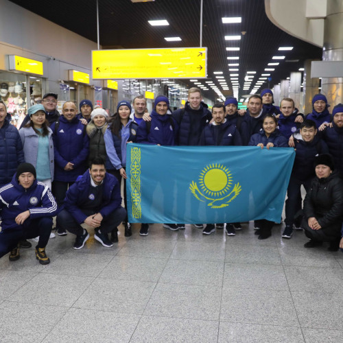 Kazakhstan Futsal Team Arrives in Almaty