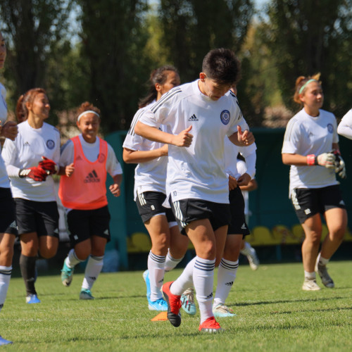 PHOTOS: PRE-MATCH TRAINING OF KAZAKHSTAN WOMEN'S NATIONAL FOOTBALL