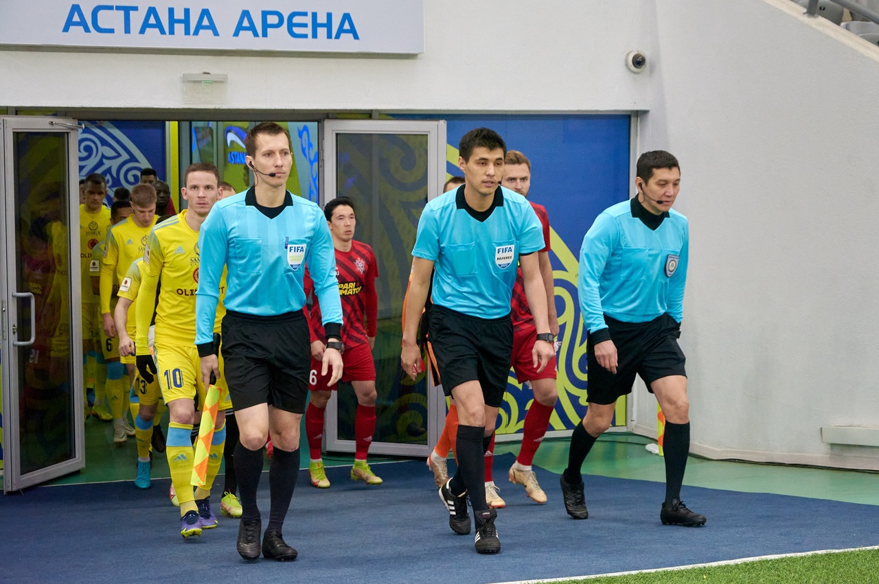 Футболдан OLIMPBET-Қазақстан Чемпионатының IV турына тағайындалған төрешілер