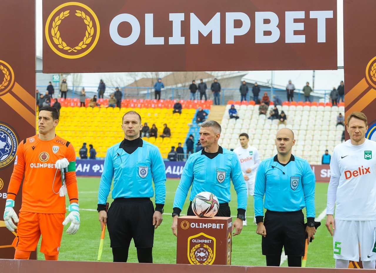 Футболдан Olimpbet-Қазақстан Чемпионатының V турына тағайындалған төрешілер