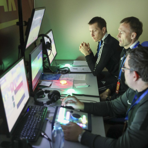 Kazakhstan referees, instructors and coaches attending online seminars, relating to VAR
