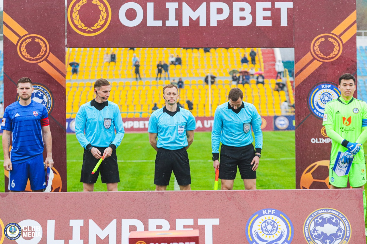 Футболдан OLIMPBET-Қазақстан Чемпионатының VI турына тағайындалған төрешілер