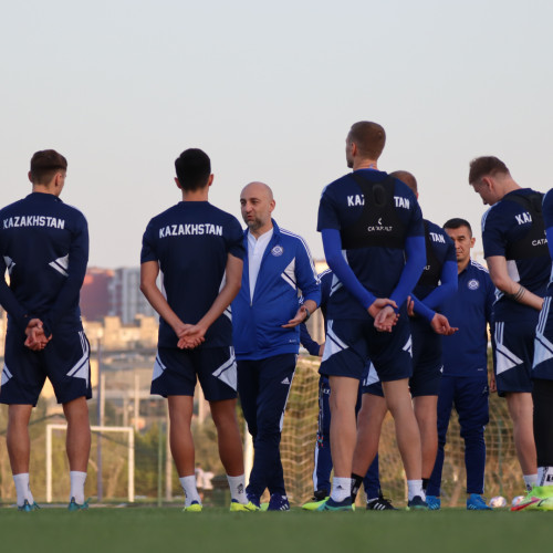 Kazakhstan Pre-Match Training Session in Baku - Photos