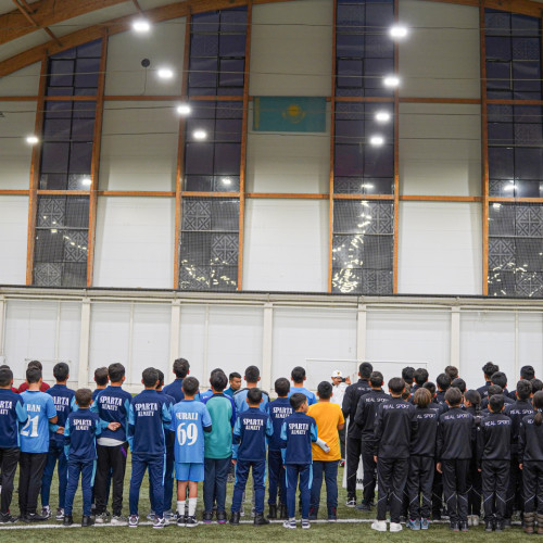UEFA representative takes part in awarding ceremony
