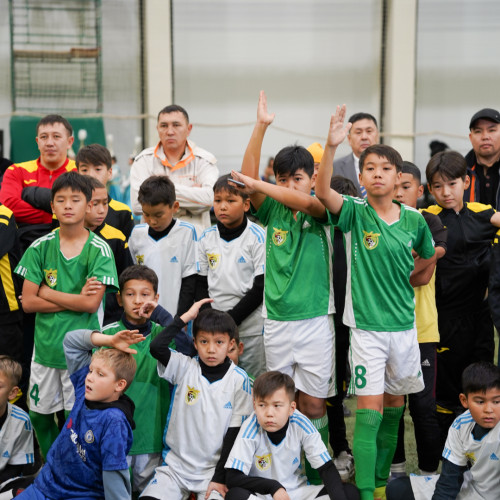 UEFA representative takes part in awarding ceremony