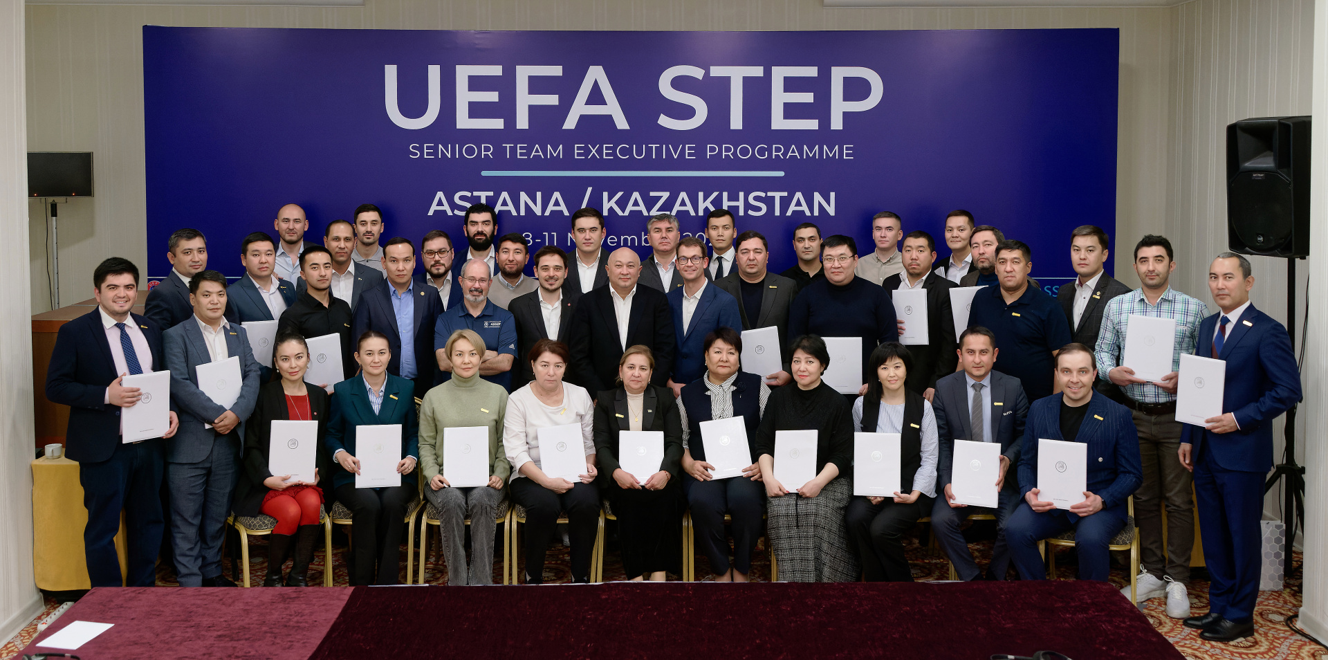 В Астане завершился семинар UEFA STEP для футбольных менеджеров