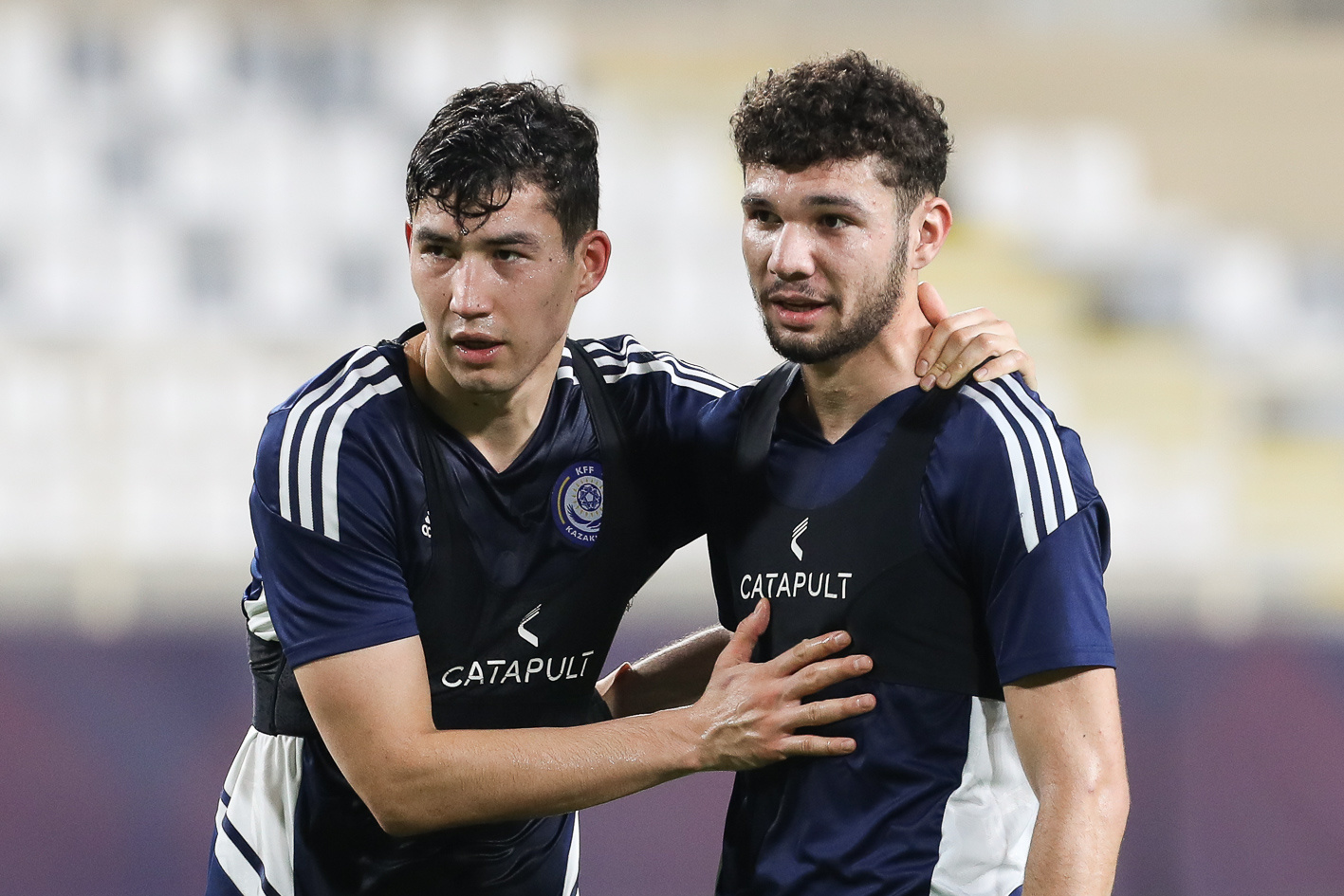 Pre-match photos of the Kazakhstan national team in Abu Dhabi