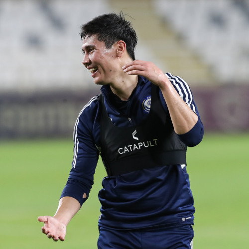 Pre-match photos of the Kazakhstan national team in Abu Dhabi