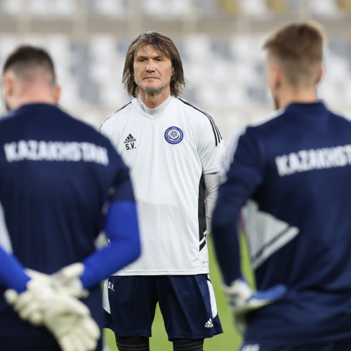 Pre-match photos of the Kazakhstan national team in Abu Dhabi