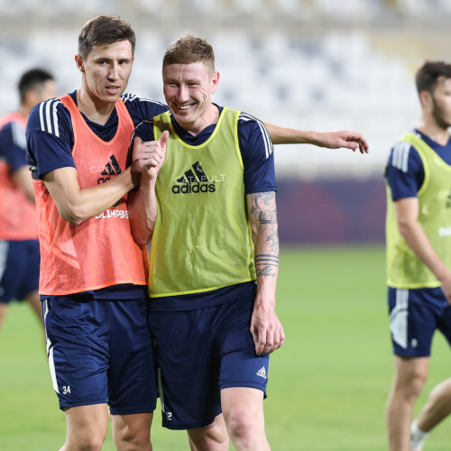 Pre-match photos of the Kazakhstan national team in Abu Dhabi