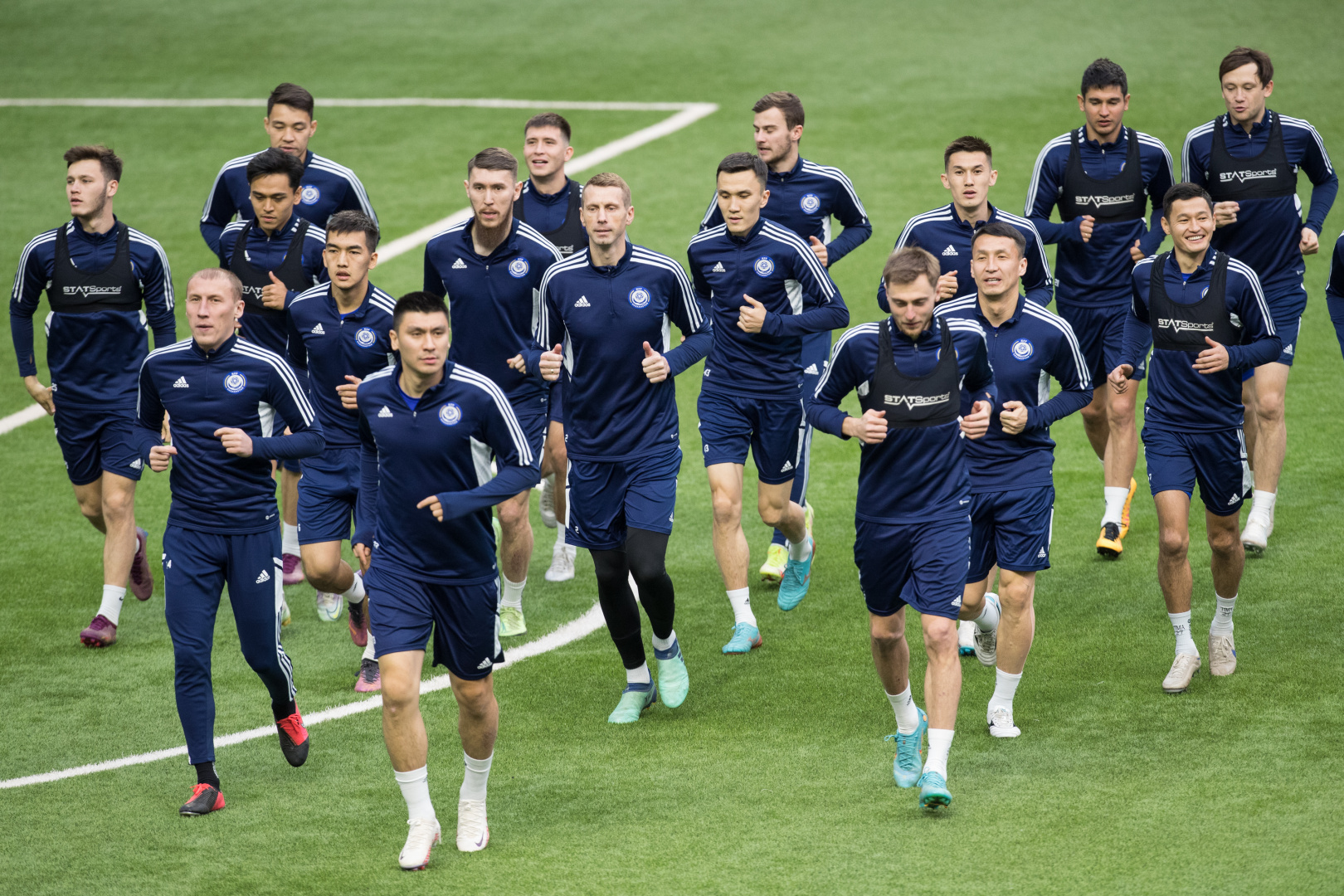 Photos from the pre-match training session of the Kazakhstan national team