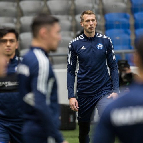 Photos from the pre-match training session of the Kazakhstan national team