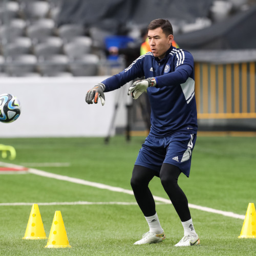 Kazakhstan pre-match training session - Photos