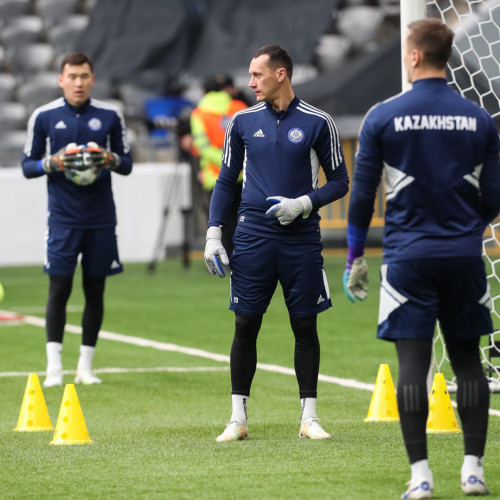 Kazakhstan pre-match training session - Photos