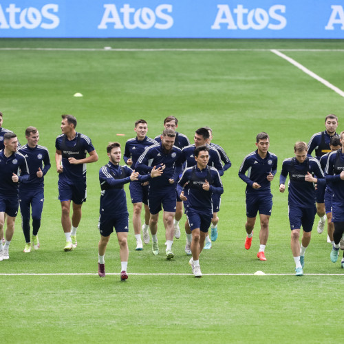 Kazakhstan pre-match training session - Photos