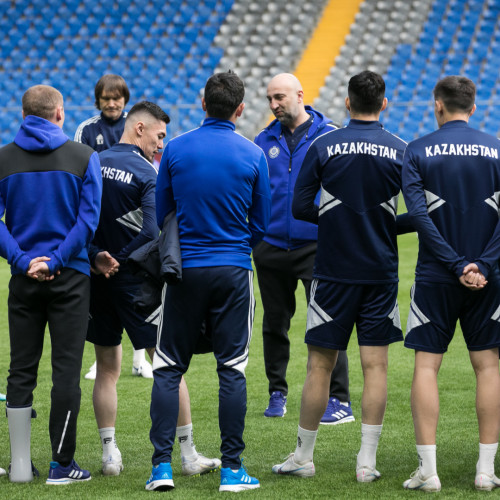Kazakhstan pre-match training session - Photos