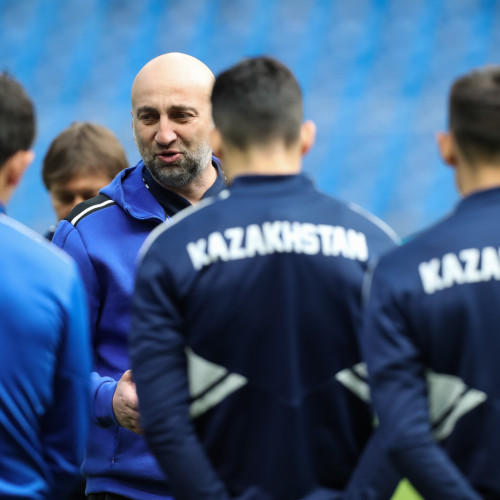 Kazakhstan pre-match training session - Photos