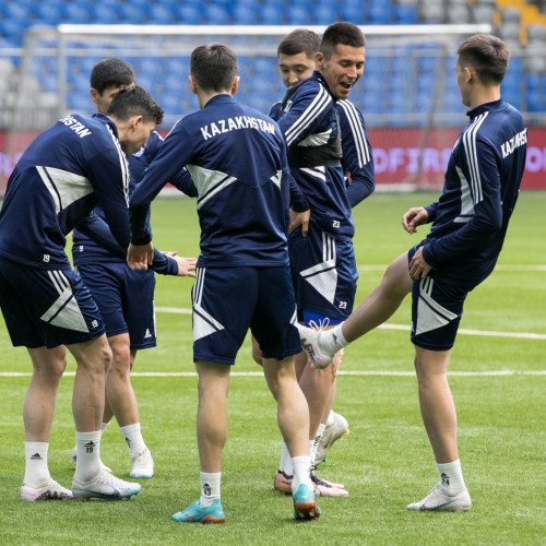 Kazakhstan pre-match training session - Photos