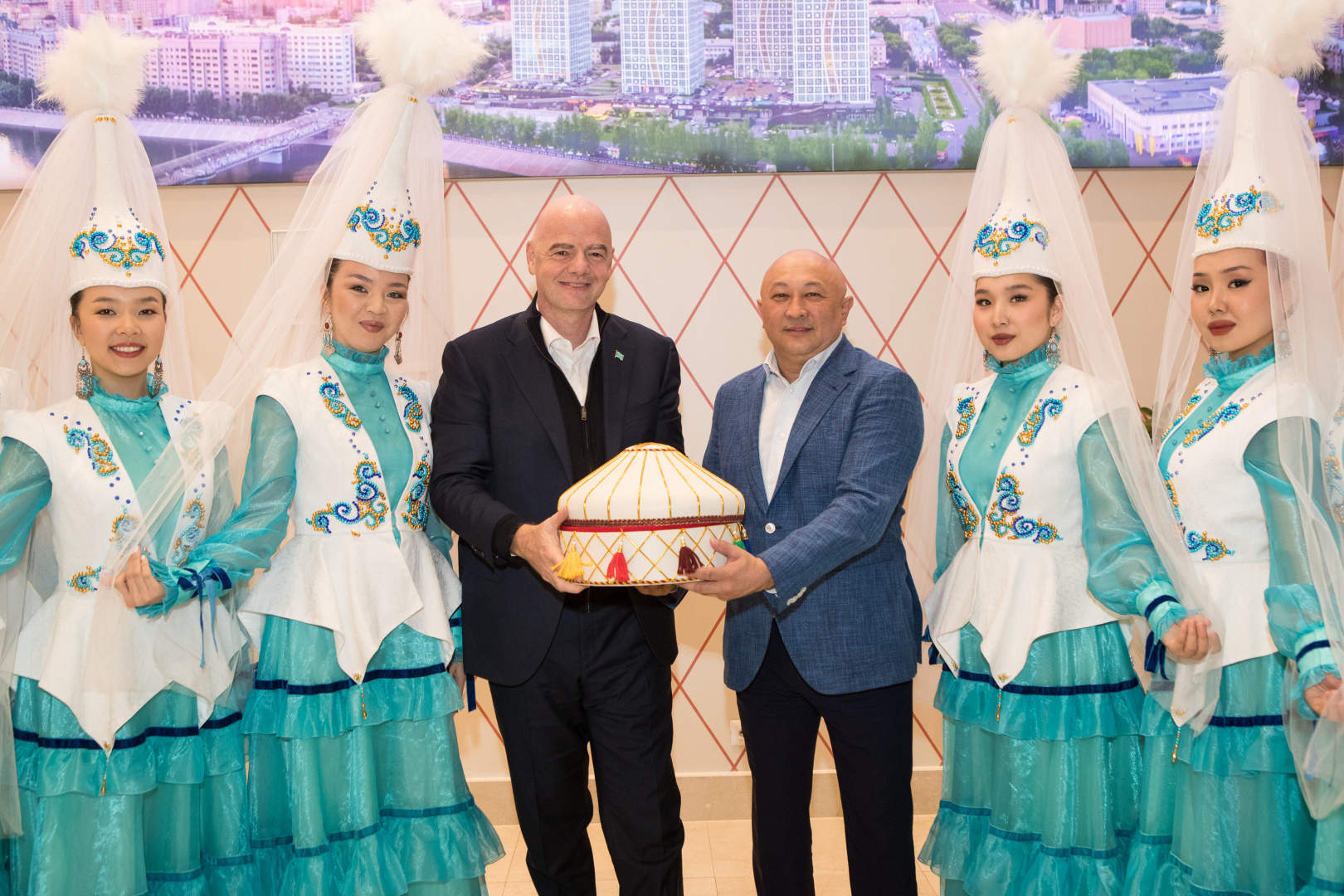 Gianni Infantino has arrived in Kazakhstan for a working visit