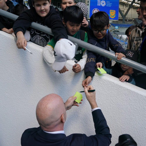 Gianni Infantino visits the children's tournament