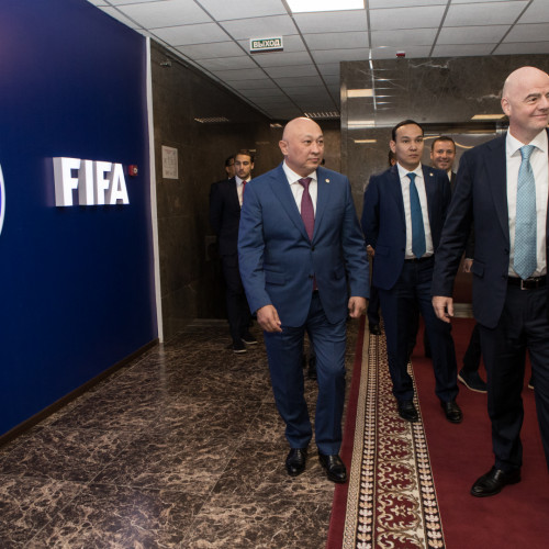 FIFA President visits Football House