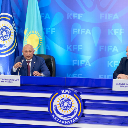ҚФФ және ФИФА президенттерінің қатысуымен баспасөз мәслихаты өтті