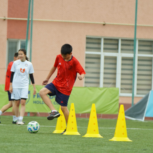 Football festival for children from orphanages held in Shymkent