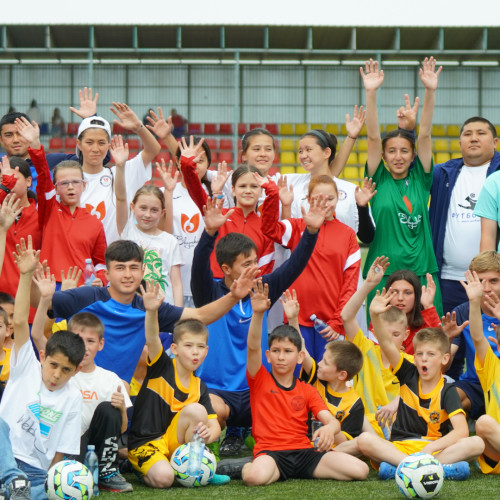 Football festival for children from orphanages held in Shymkent