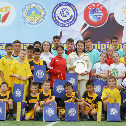 Football festival for children from orphanages held in Shymkent