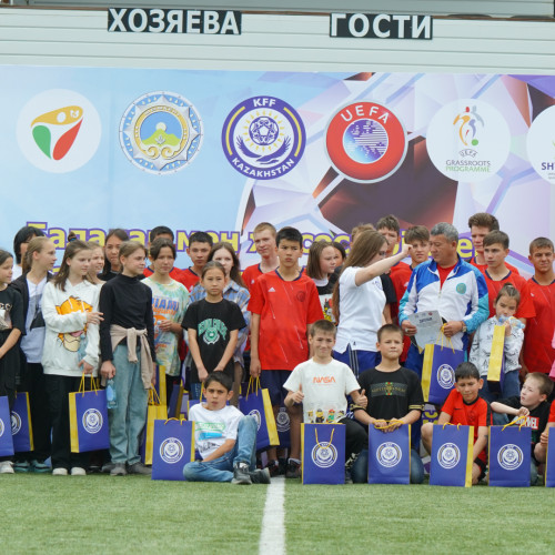 Football festival for children from orphanages held in Shymkent