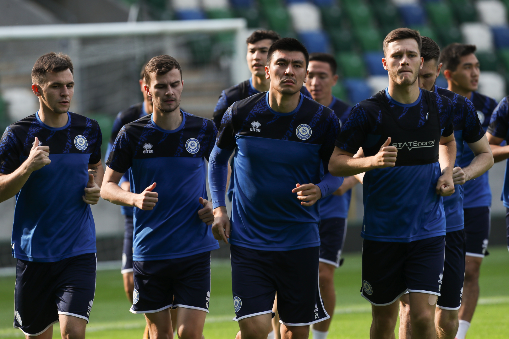 Pre-match training session in Belfast