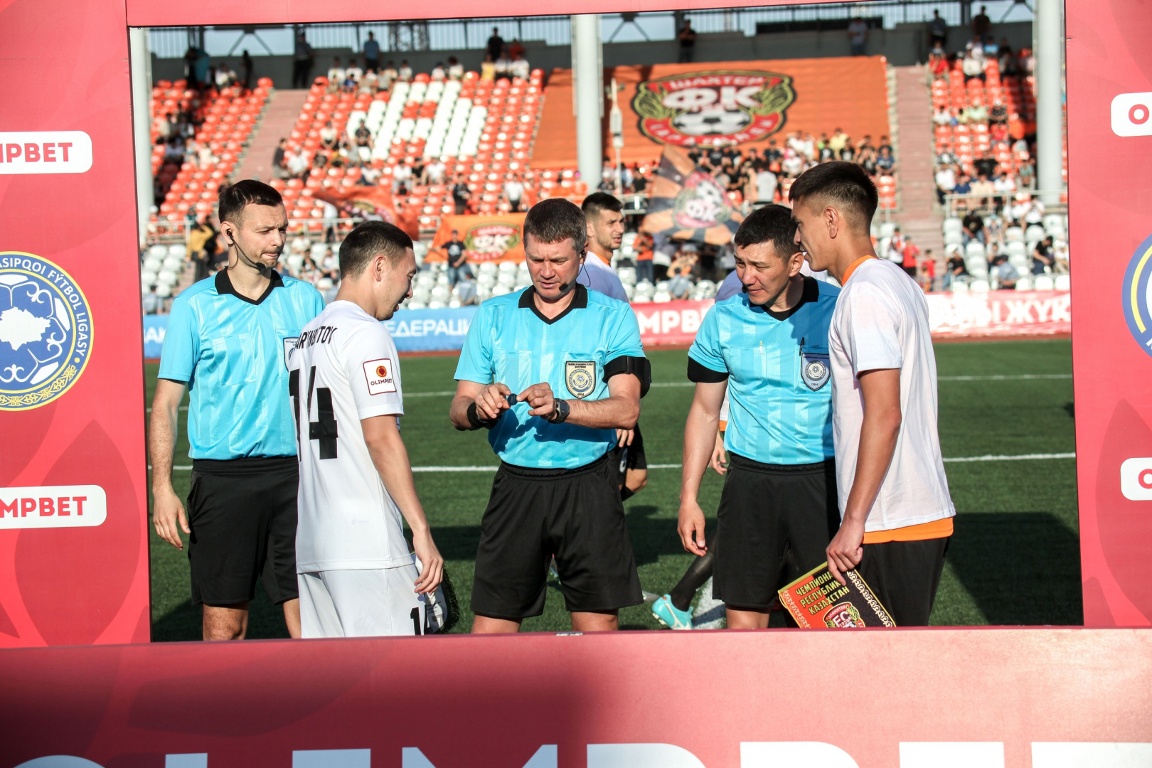Футболдан OLIMPBET-Қазақстан Кубогы 1/2 финалының қарымта ойындарына тағайындалған төрешілер