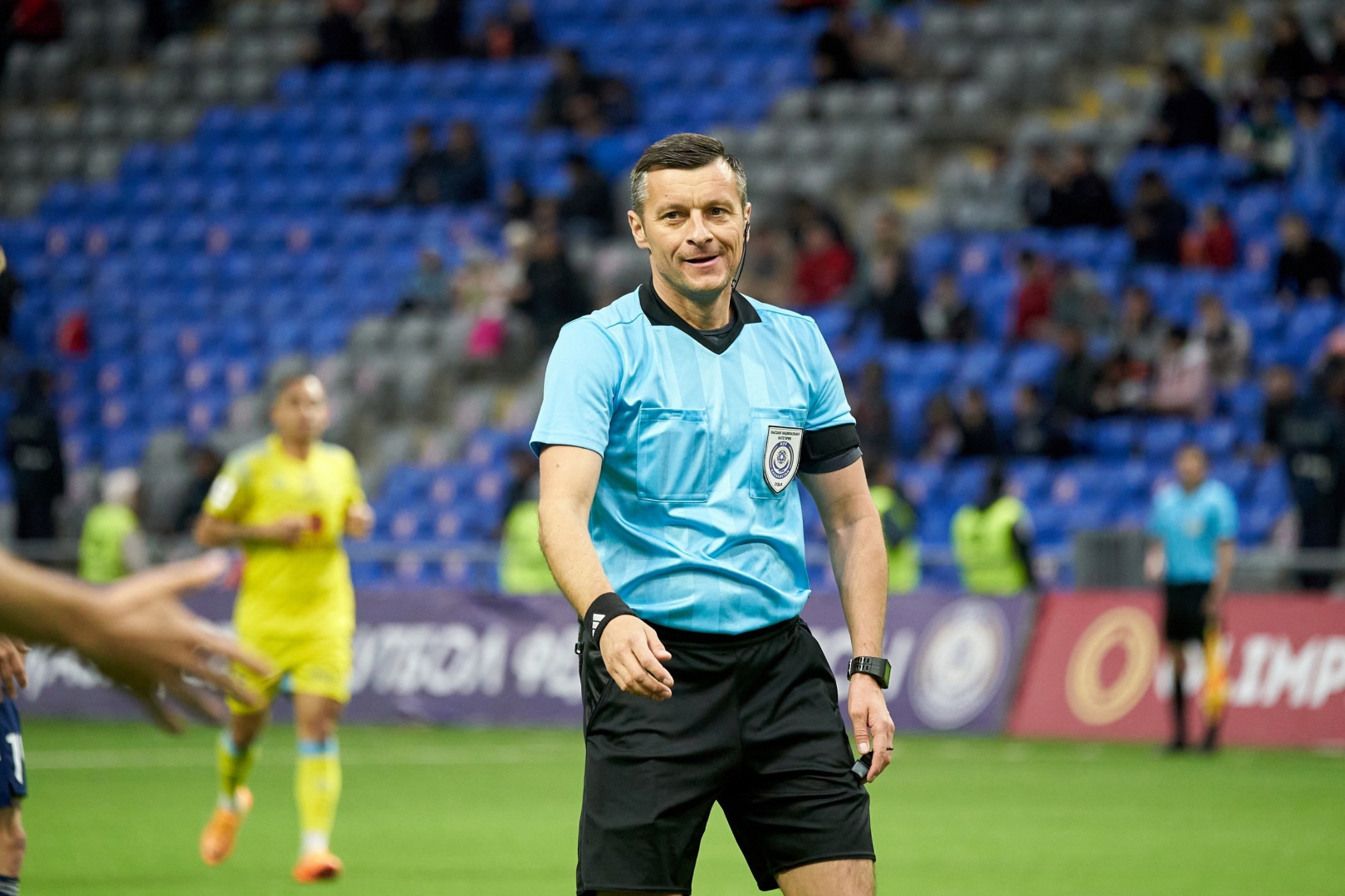 Футболдан OLIMPBET-Қазақстан чемпионаты XVII турының кейінге шегерілген матчына тағайындалған төрешілер