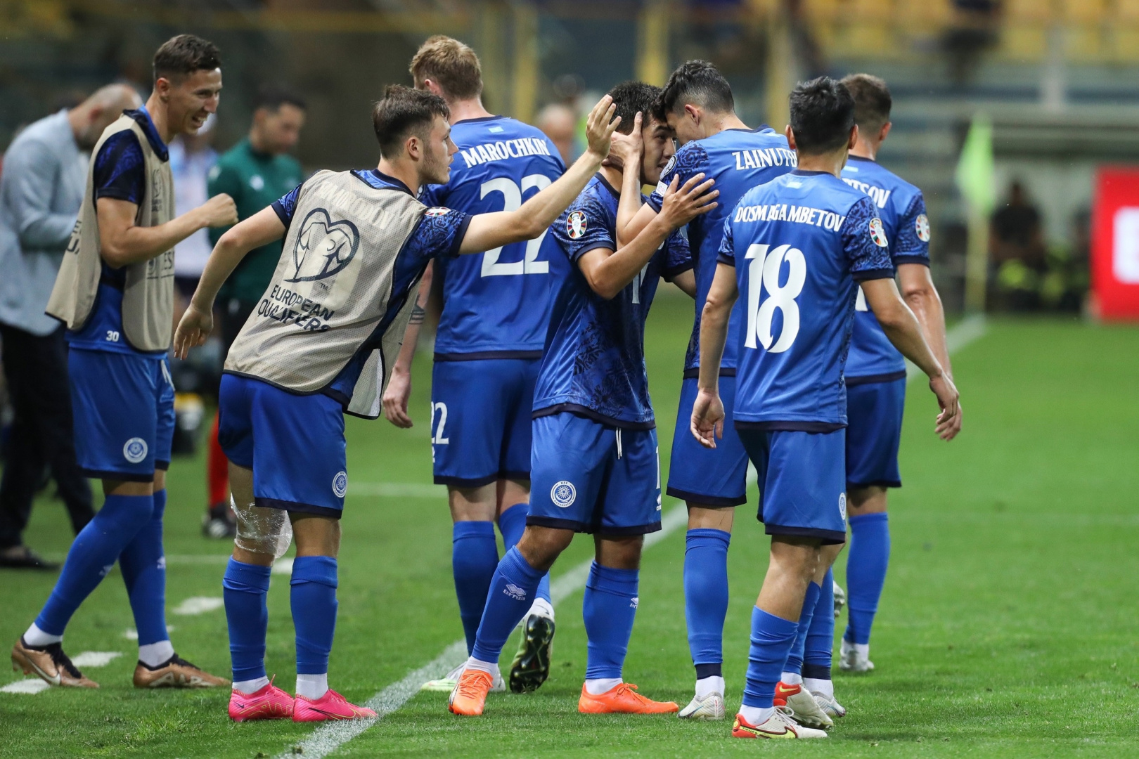 Kazakhstan national team's squad against Finland and Northern Ireland