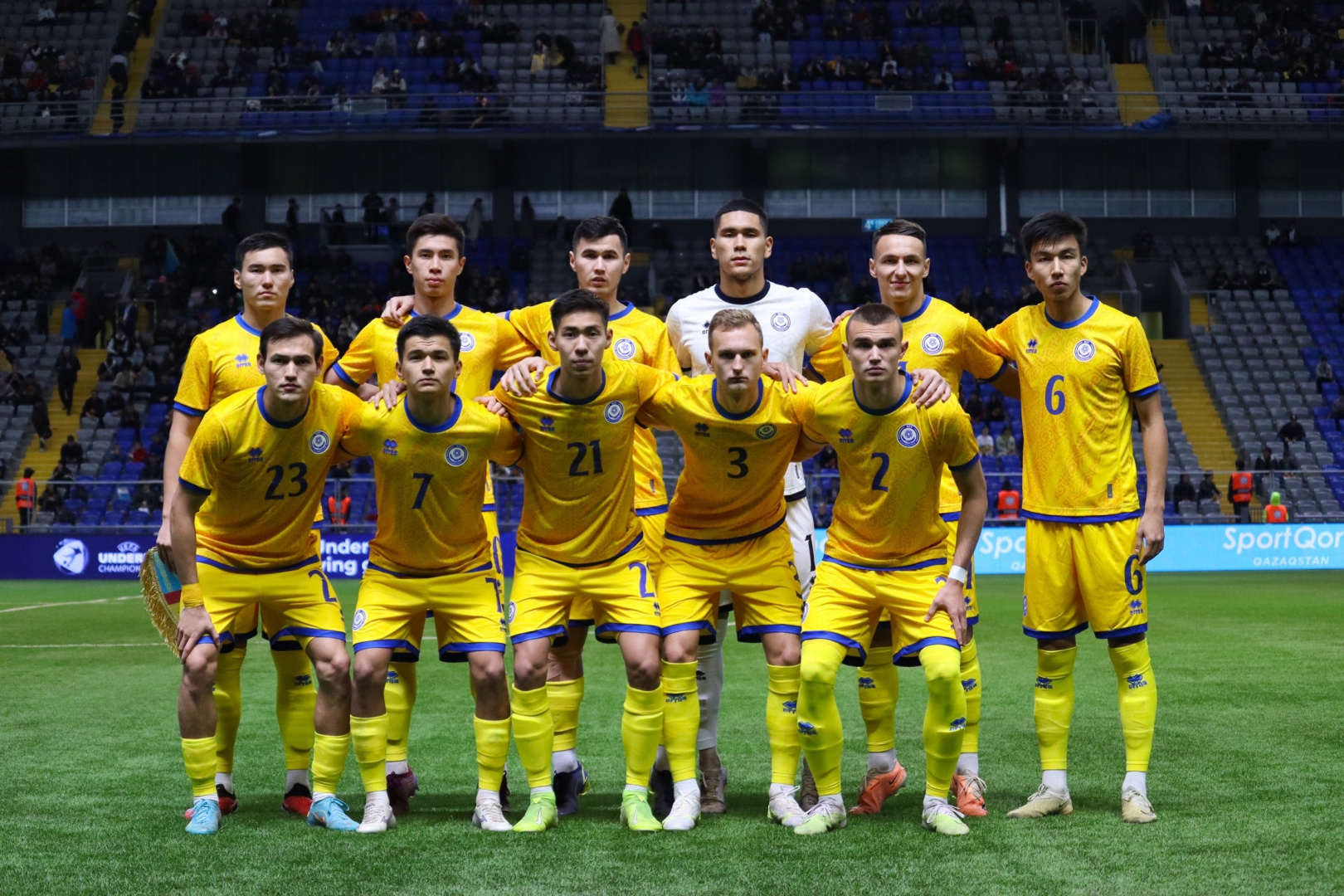 Kazakhstan U21 squad against Malta