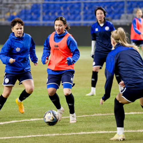 Kazakhstan Women's Team's Training Session