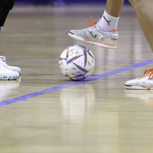 Kazakhstan futsal team's pre-match training session