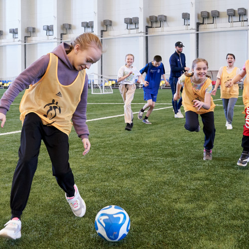 В Астане прошел фестиваль футбола для детей в рамках UEFA Grassroots Awards Winners 2023/24