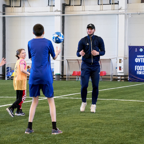 В Астане прошел фестиваль футбола для детей в рамках UEFA Grassroots Awards Winners 2023/24
