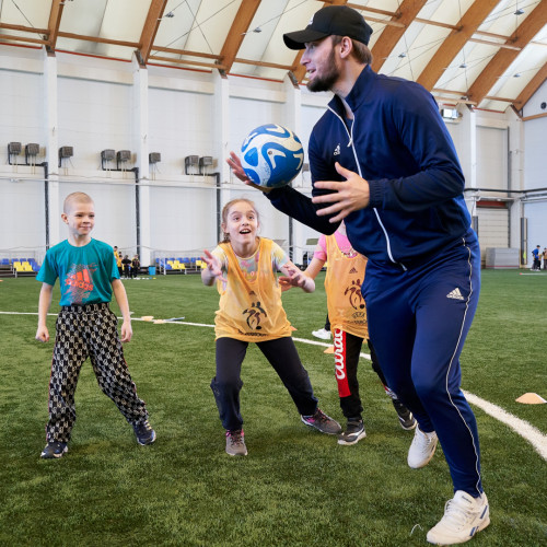 В Астане прошел фестиваль футбола для детей в рамках UEFA Grassroots Awards Winners 2023/24